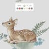 watercolor illustration doe color palette