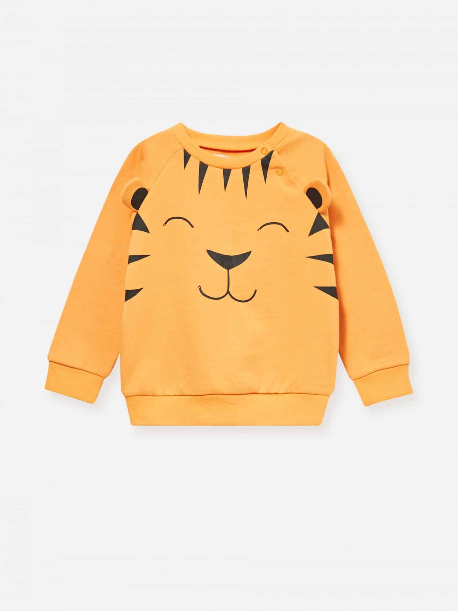 tigerface baby boy sweatshirt