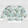 kids sweatshirt presenting seamless tropical pattern